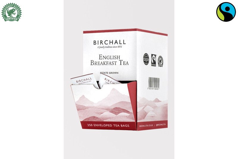Birchall Fairtrade & RA English Breakfast 250 Envelopes